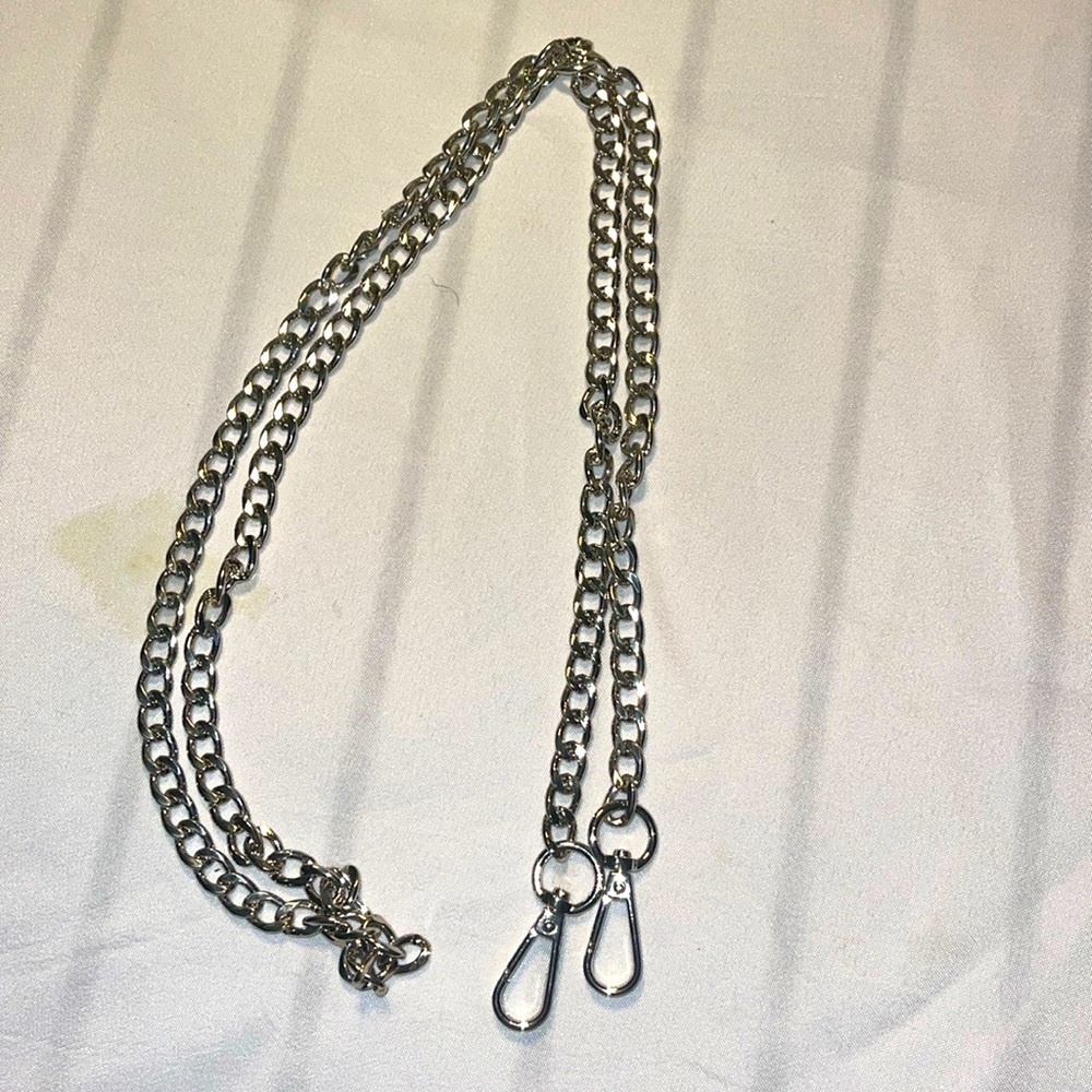 1m Easy to Store Metal Craft Chain Elegant Rust Resistant Simple (Silver) NWOT
